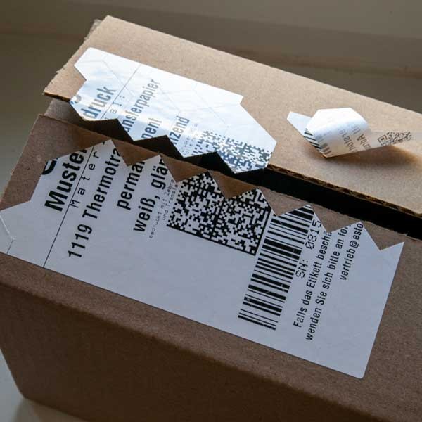 Siegeletiketten - Manipulationssichere Sicherheitsetiketten aus Papier/Folie - Selbstzerstörend