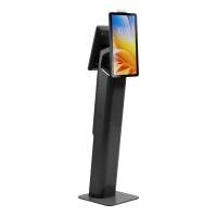 Zebra Kioskstandfuß, Fußboden, Zwei-Bildschirm-Lösung, Höhe: 1047/1013mm