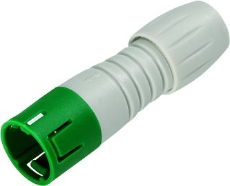 Binder Kabelstecker grün-grau Serie 620