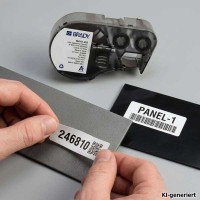 BMP41/51/53 Polyesteretiketten für pulverbeschichtete Oberflächen B483 weiss Basis