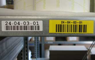 Regaletiketten Regalbeschriftung Einzelhandel Lager Barcode