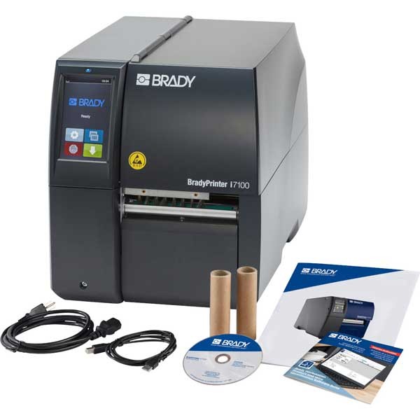 BradyPrinter i7100 Etikettendrucker, 300 dpi, ESD-Ausführung mit Abziehfunktion