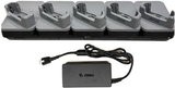 Zebra Ladestation 5-fach TC201,TC22/27 mit rugged boot. Mit Netzteil