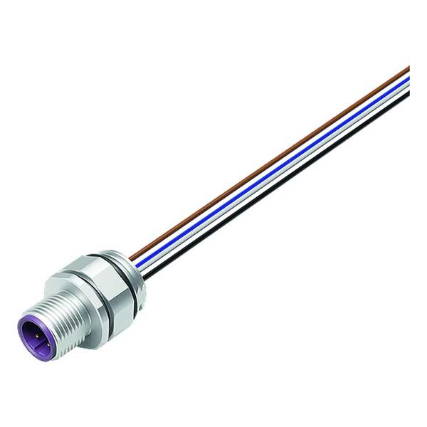 Binder Flanschstecker mit Litzen positionierbar UL Serie 766