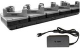 Zebra Ladestation 5-fach für TC201,TC22/27 mit rugged boot & 5 Akkus. Mit Netzteil