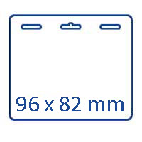Besucherausweis 96,5x82mm Format Papier Karton Besucherausweise Empfang