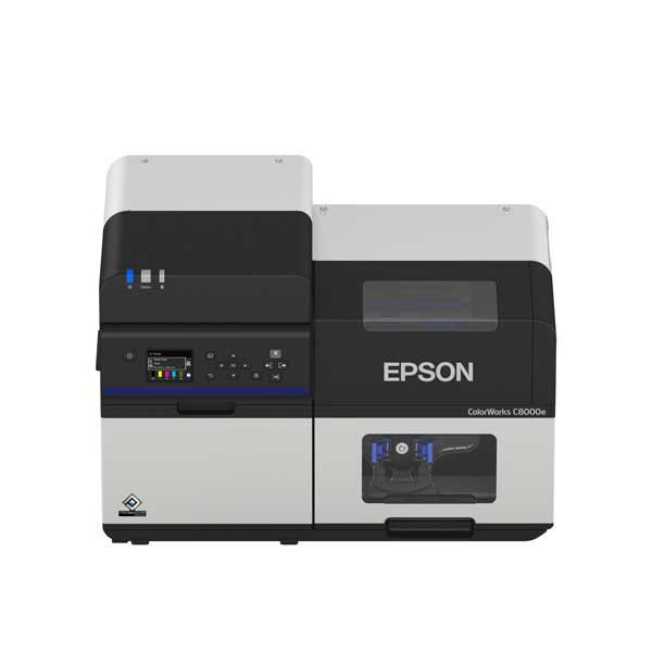 Epson ColorWorks C8000e, Cutter, Display, USB, Ethernet, Kit (USB), schwarz, grau