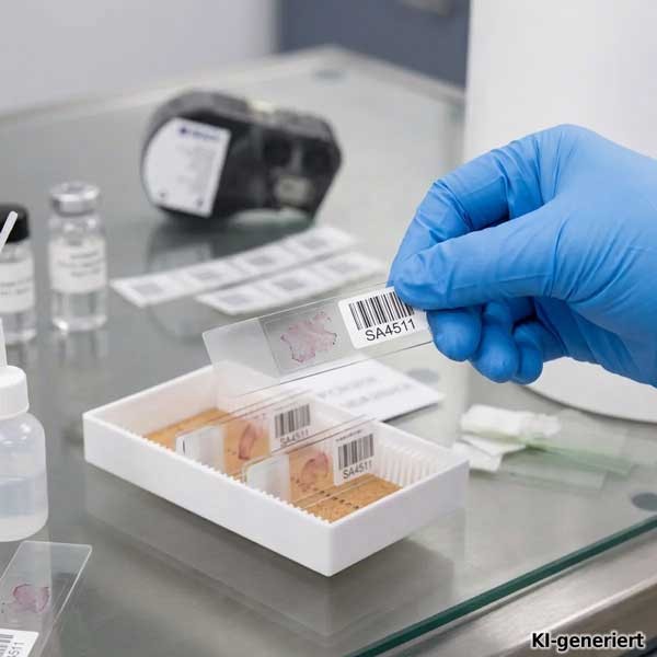 Lösungsmittel- und chemikalienbeständige Polyesteretiketten B488