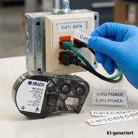 BMP41 Polypropylen-Einsteckschilder B412 weiss Basis