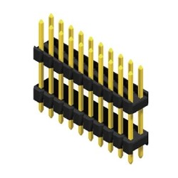 Sandwich-Stiftleiste R 2,54 2-reihig gerade 14,7 mm