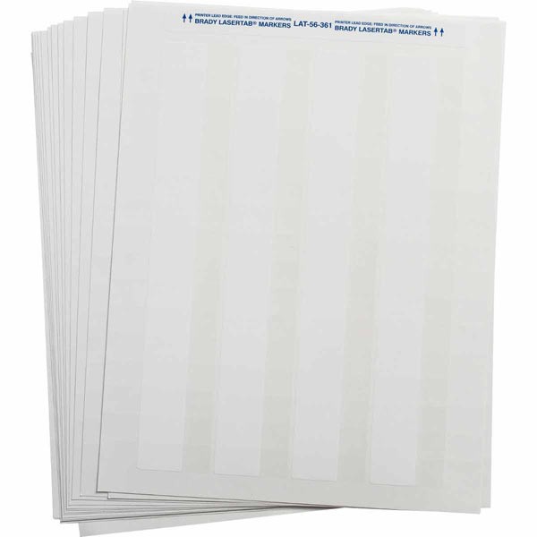 Brady Laseretiketten weiss ablösbar B709