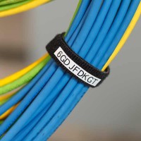 BradyGrip Bedruckbares Kabel Klettband B-414 Brady Kabelkennzeichnung wiederverwendbar repositionierbar BMP21