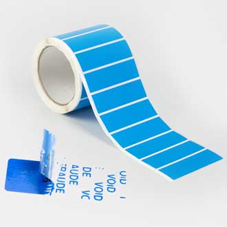 Sicherheitsetiketten auf Rolle für Manipulationserkennung