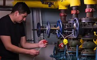 Verplombung Wartungsicherung mit Plomben und Sicherheitsetiketten