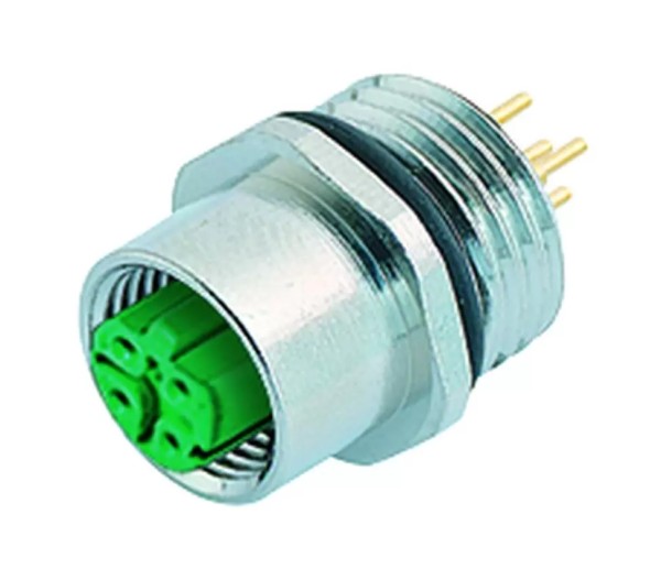 Binder Serie 876/825 Flanschdose D kodiert für Industrial Ethernet, PROFINET