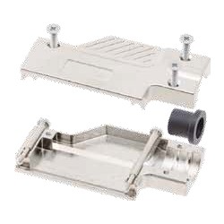 D-Sub Steckergehäuse 90°, Vollmetall