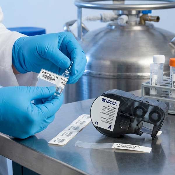 Selbstlaminierende Polyester-Kryo-Etiketten B461