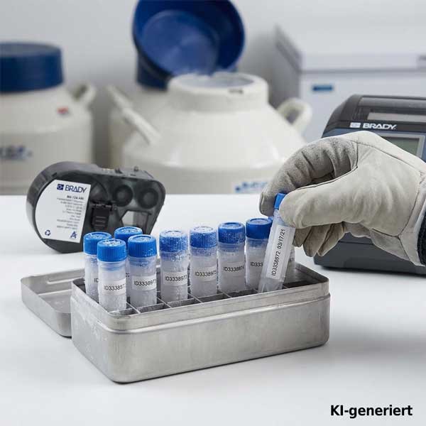 Polyester Kryo-Etiketten B490 für Labor