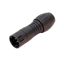 Binder Kabelstecker schwarz 4 - 6 mm Serie 720