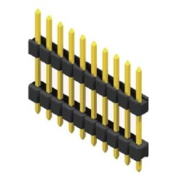 Sandwich-Stiftleiste R 2,54 1-reihig gerade 16,4 mm