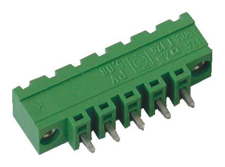 Stiftstecker PVxx-5,08-V-K vertikal Raster 5,08 mm, Schraubflansch, geschlossen